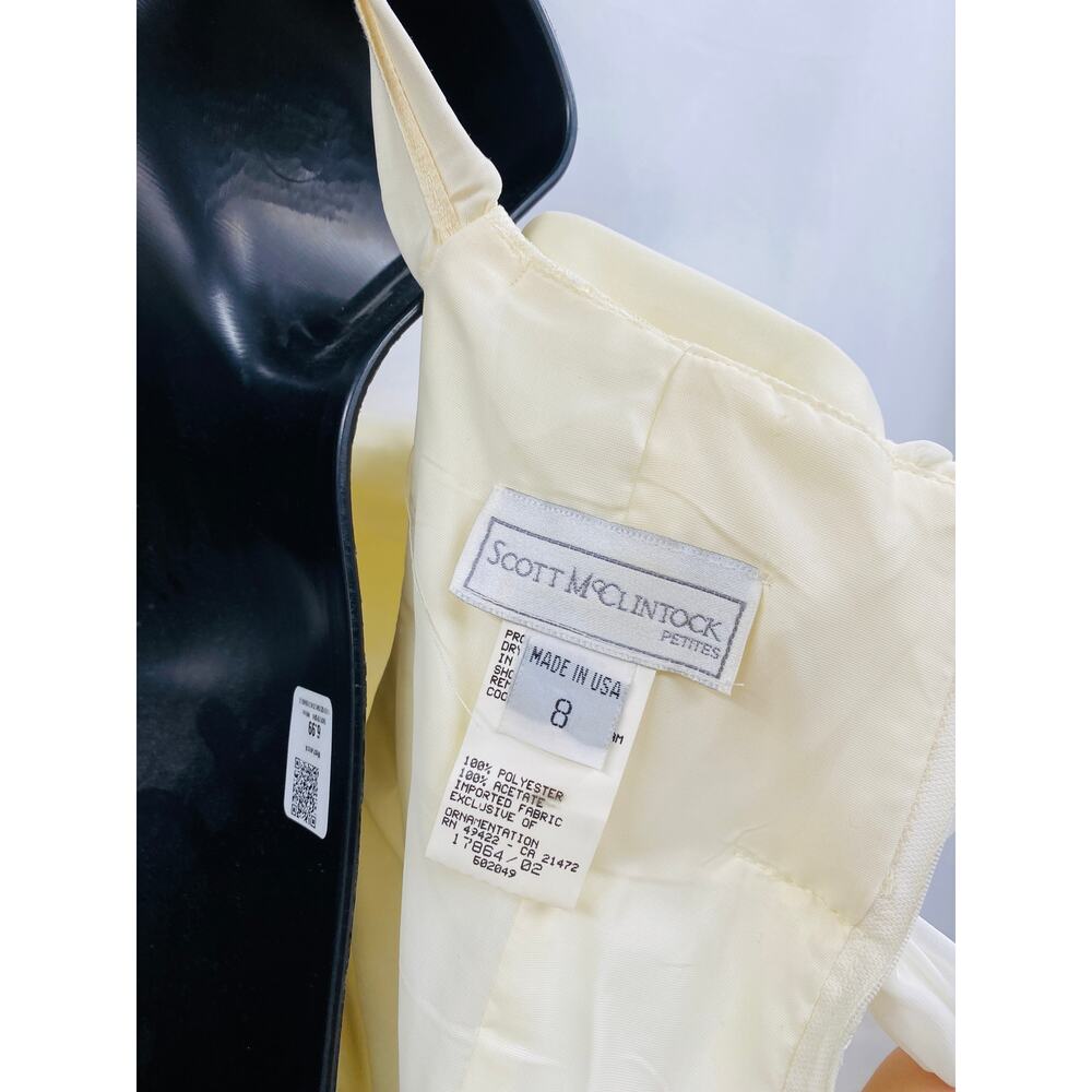 Vintage Scott Mcclintok Ivory Lace Off Shoulder M… - image 4